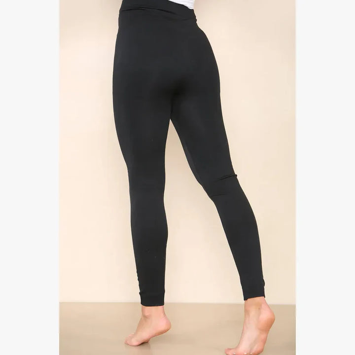 (6P.PACK) Plus Sized Fleece Lined Leggings