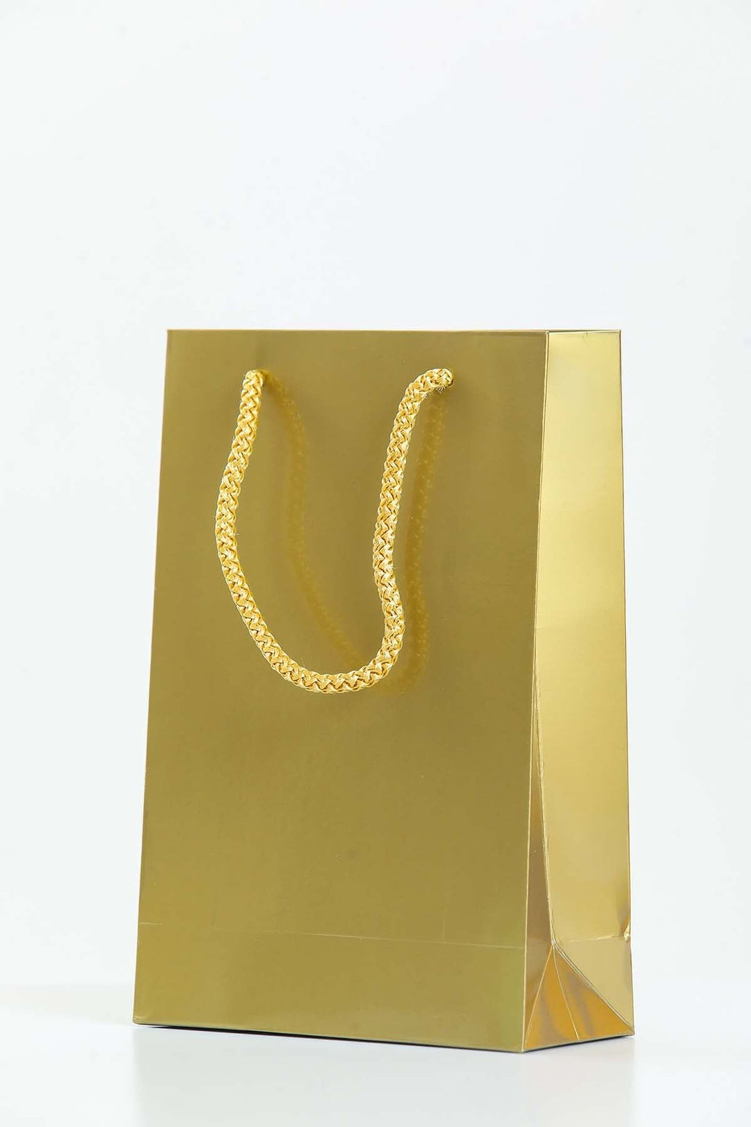 Gloss Gold Laminated Carrier Bags Wholesale - jqwholesale.com