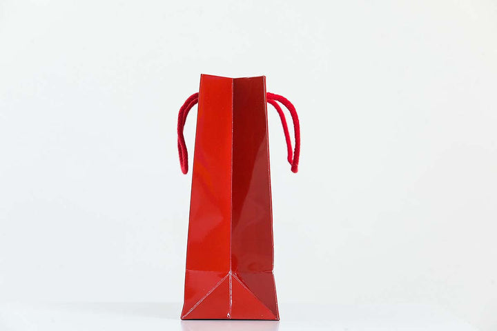 Gloss Red Laminated Carrier Bags Wholesale - jqwholesale.com