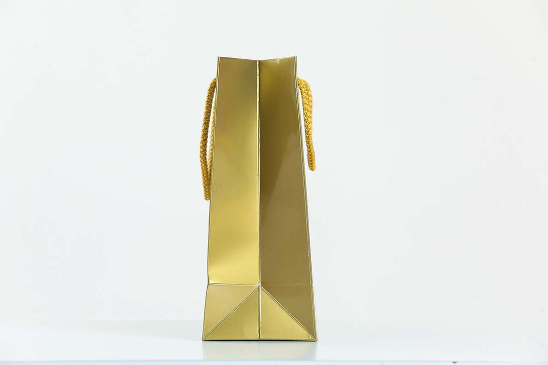 Gold Gloss Laminated Boutique Carrier Bags 230gsm - jqwholesale.com