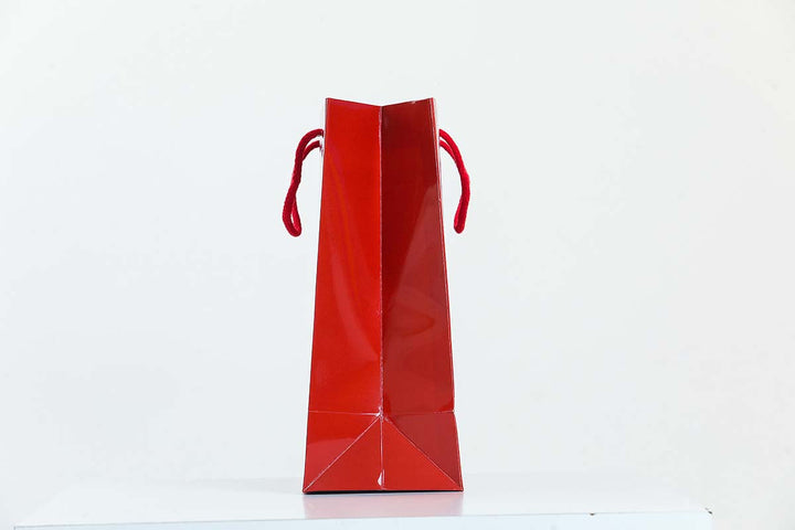Gloss Red Laminated Carrier Bags Wholesale - jqwholesale.com