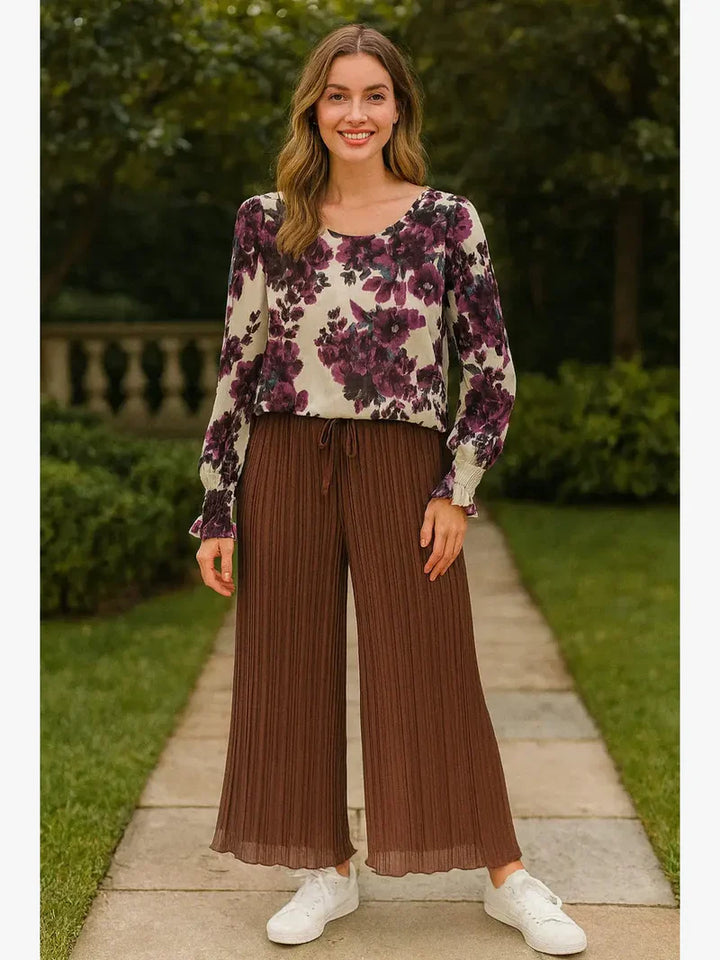 Premium Italian Plisse Wide Leg Palazzo Trousers (3P.PACK)