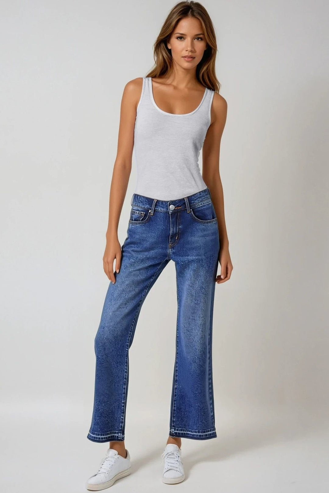 Grey Cotton Vest Top - jqwholesale.com