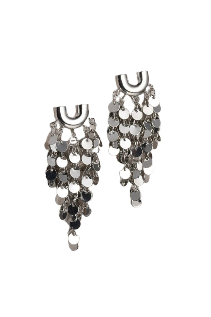 Silver Tassel Earrings - jqwholesale.com