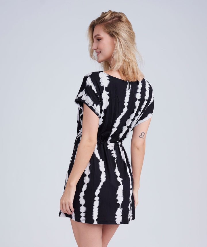 Amaya Dress - Black/White - jqwholesale.com