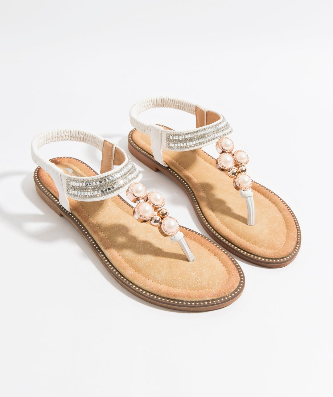(5P.Pack) Amira Sandal - White