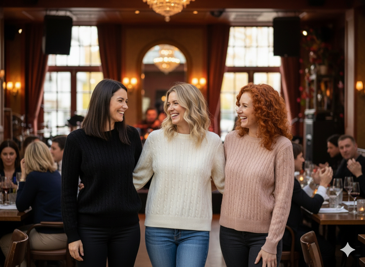 Cable Long Sleeve Knit Jumper (2p.pack)