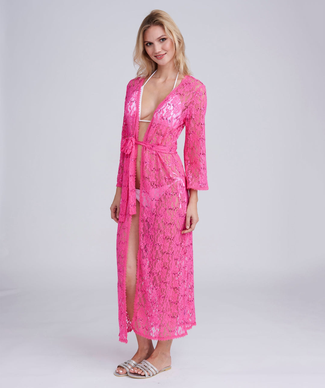 Belize Kimono - Fuchsia