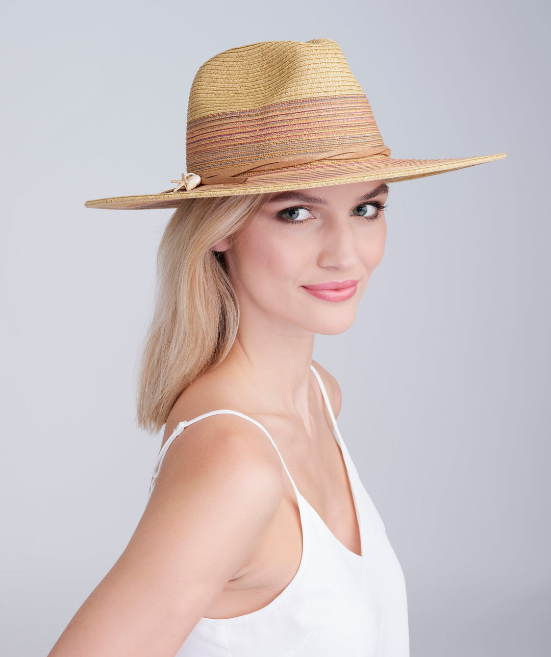 Caprini Hat - Natural/Orange