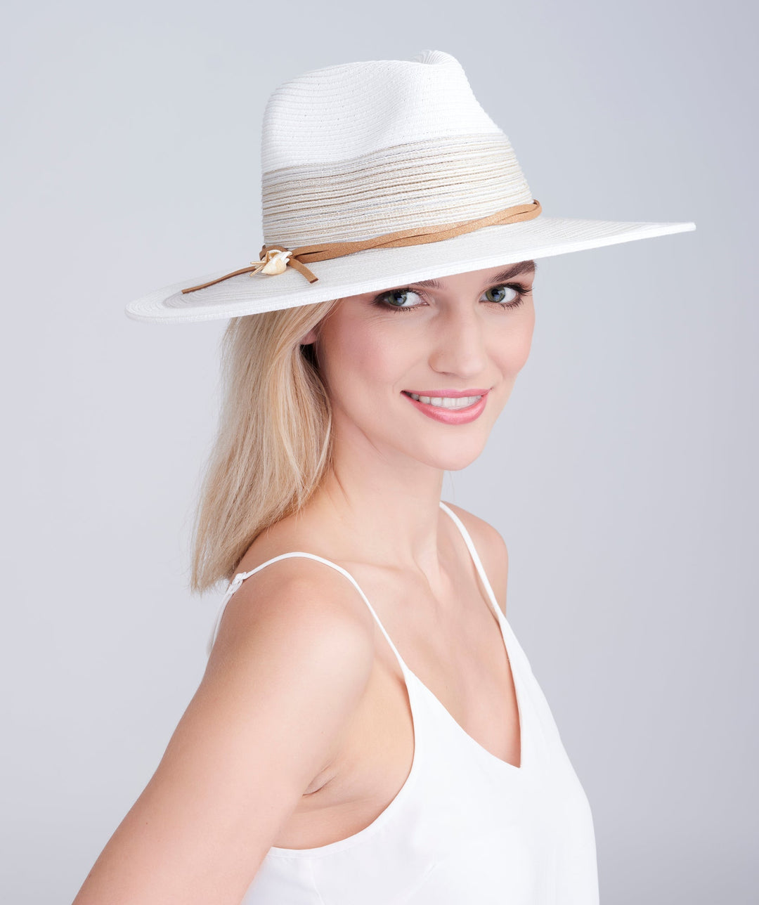 Caprini Hat - White/Grey