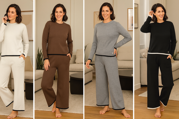 Contrast Trim Soft Touch Coord Set (2p.pack)