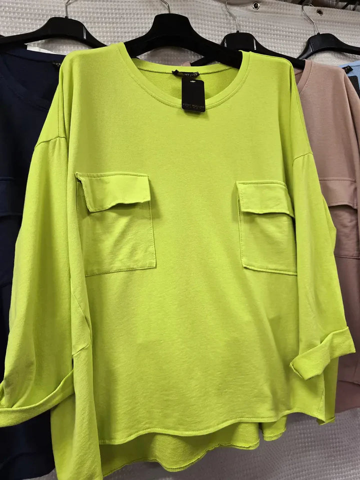 (2P.PACK) Cotton 2 Pocket Sweat Tunic