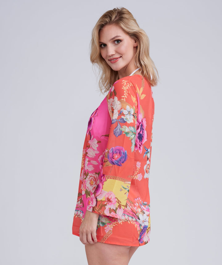 Hawaii Cover Up - Orange - jqwholesale.com