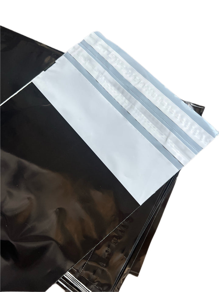 Biodegradable Mailing Bags 100% with Double Peel & Seal Tape, Eco Friendly Postage & Packaging Bags, 30 cm x 40 cm + 7 cm