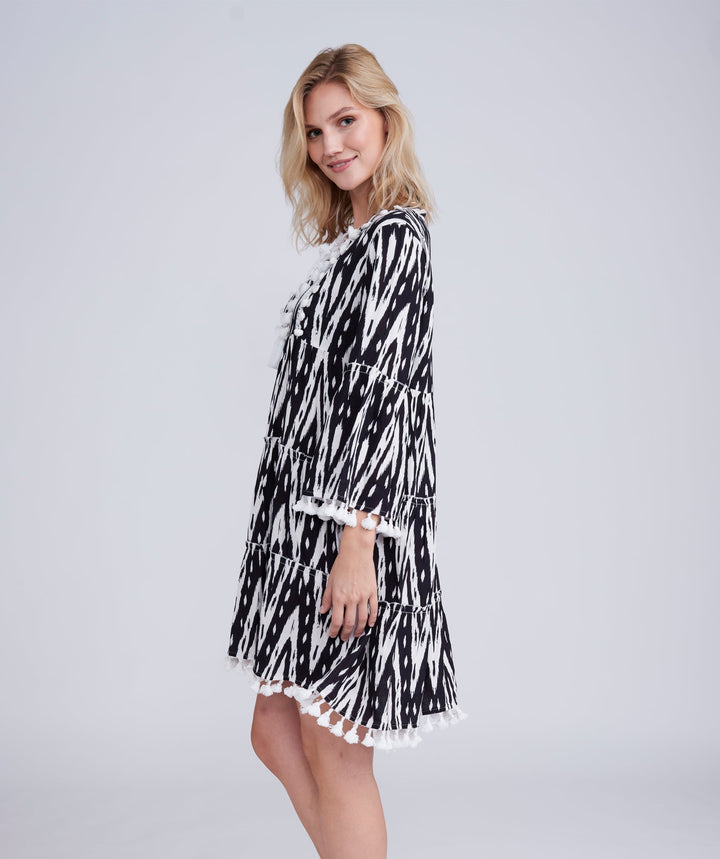 Kova Dress - Black/White - jqwholesale.com