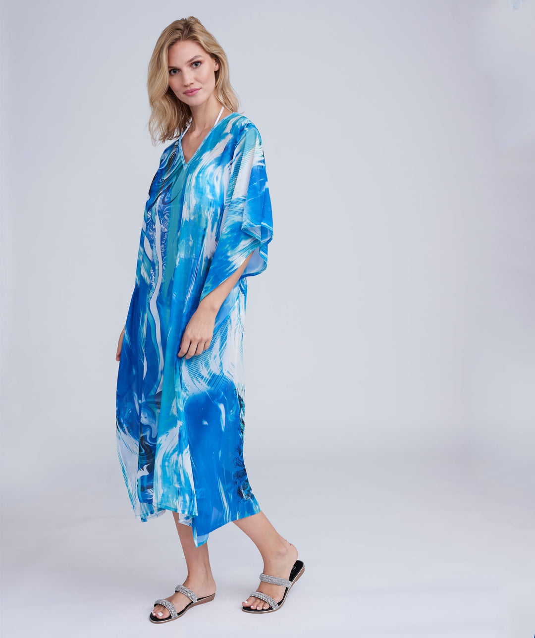 Mauritius Maxi Cover up - Blue