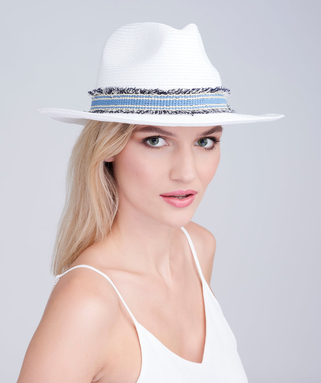 Milo Hat - White/Blue