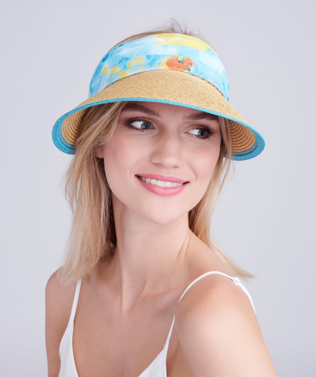 Misha Visor - Natural/Turquoise