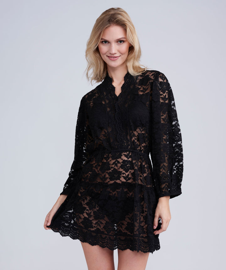 Ola Kaftan - Black - jqwholesale.com