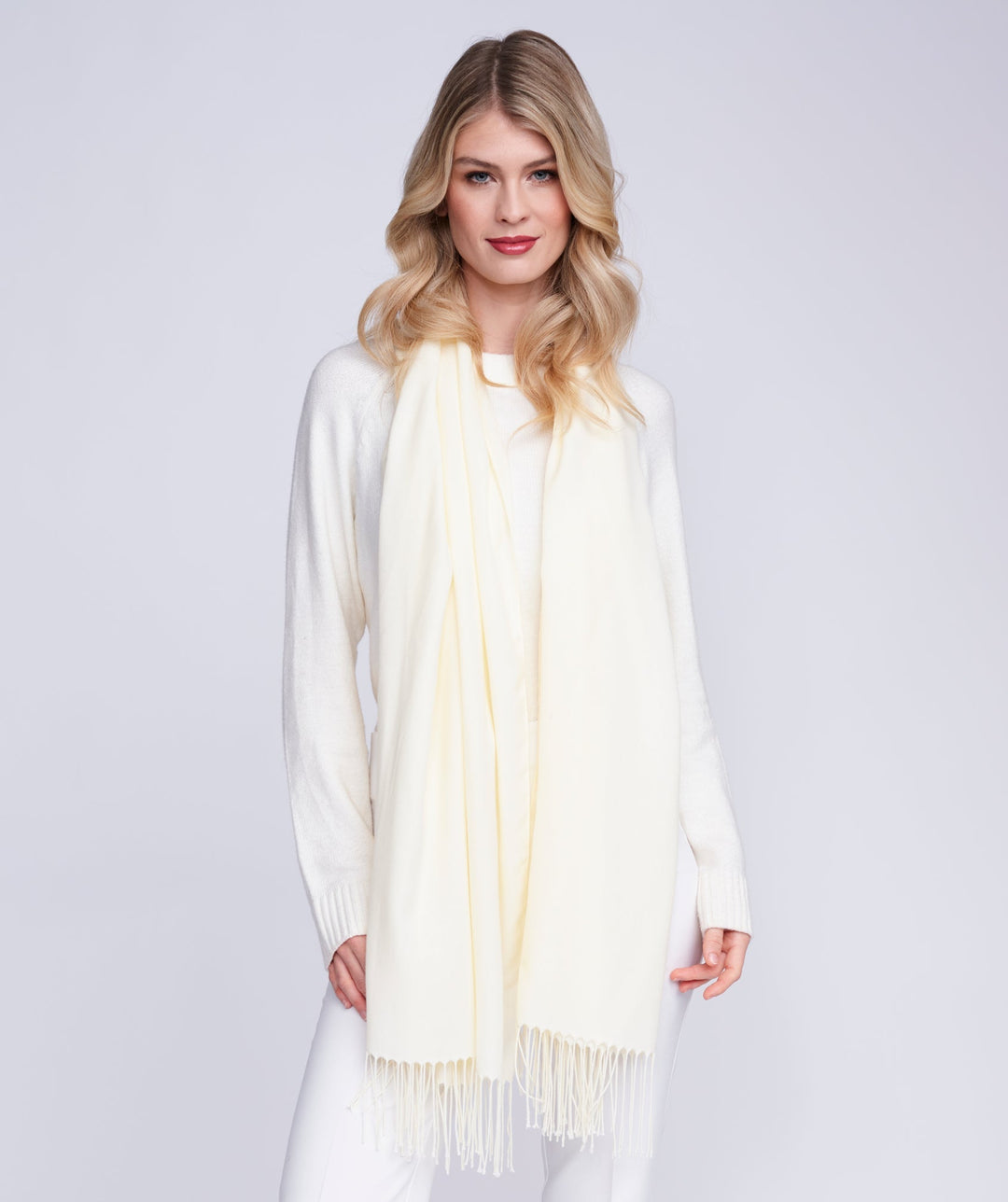 Pia Pashmina - Ecru - jqwholesale.com