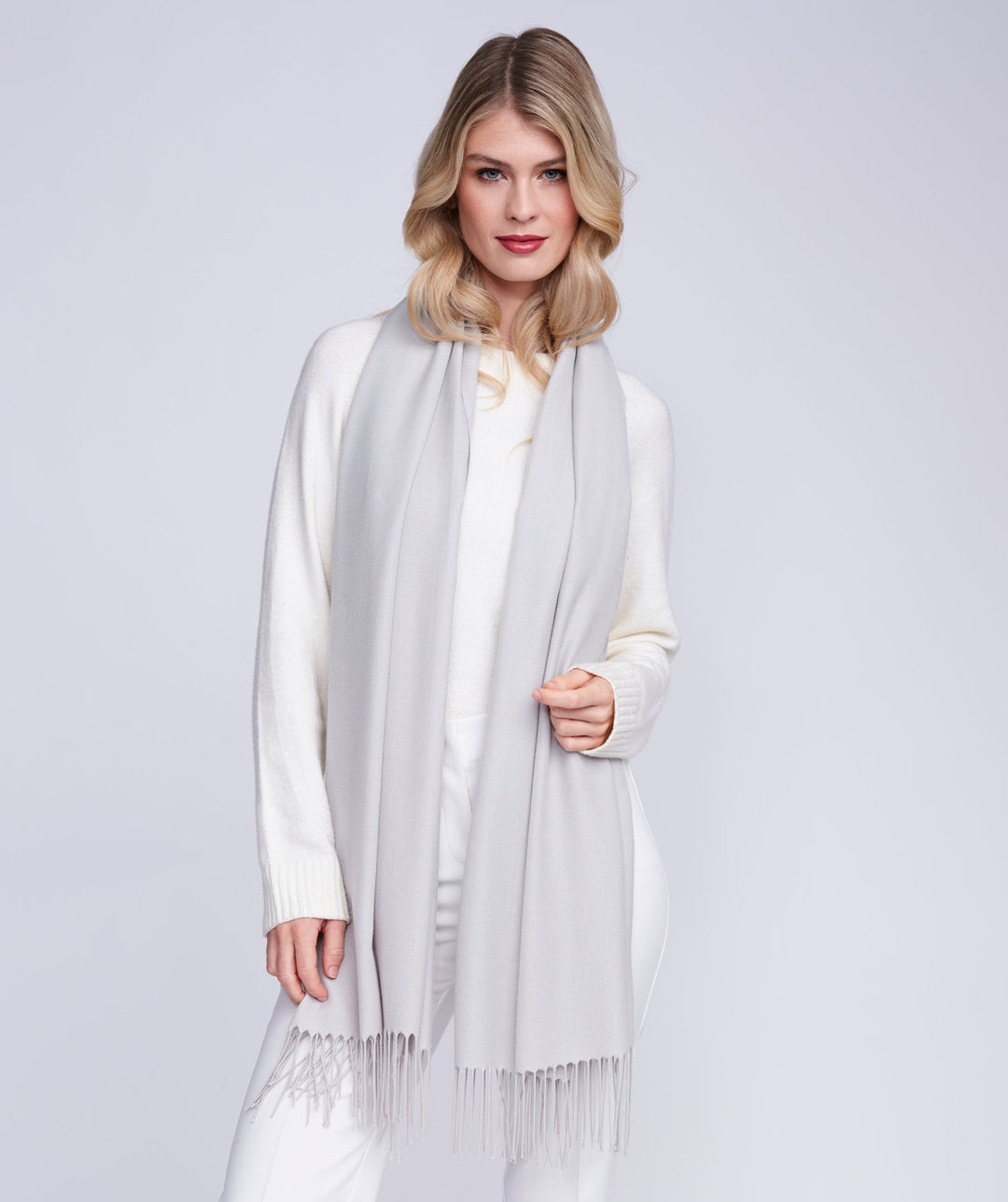 Pia Pashmina - Silver Grey