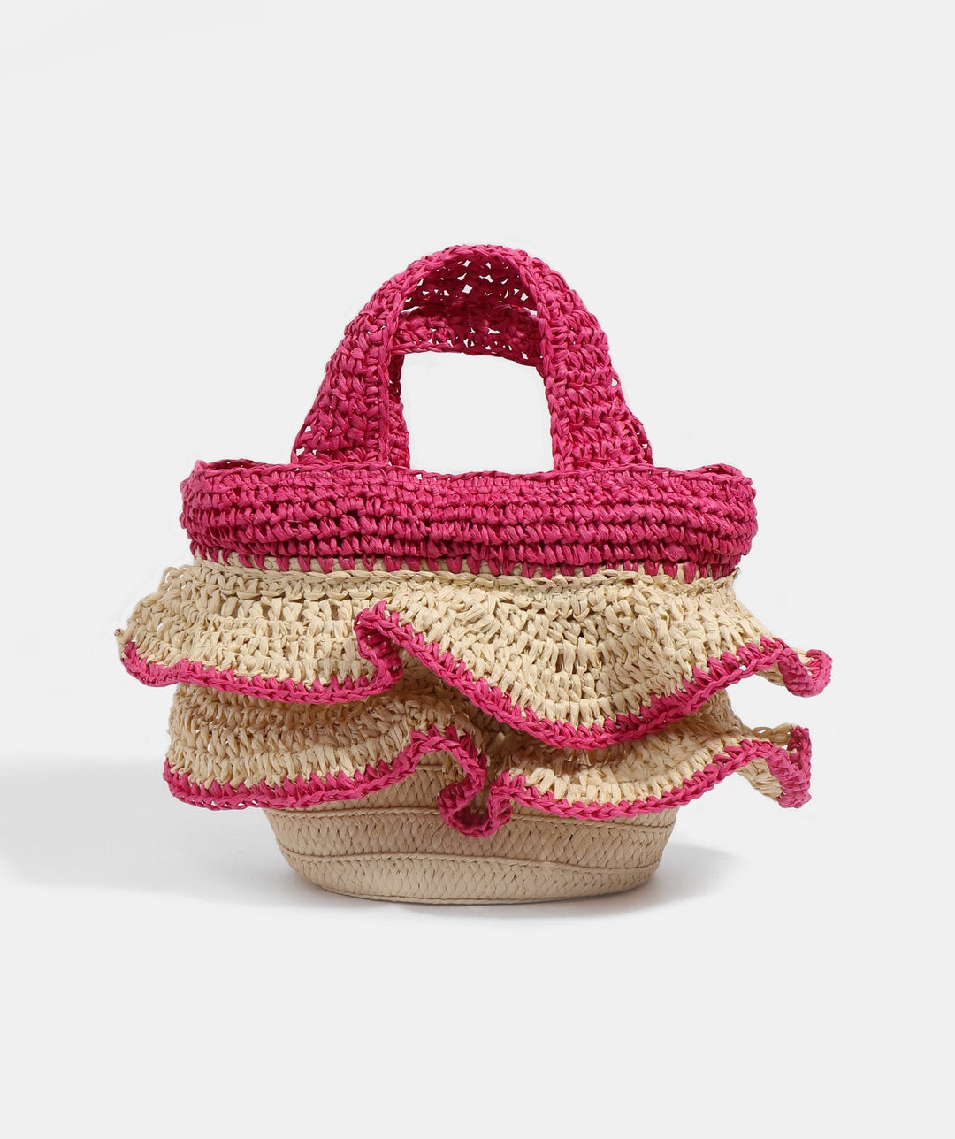 Saffira Bag - Sand/ Hot Pink - jqwholesale.com