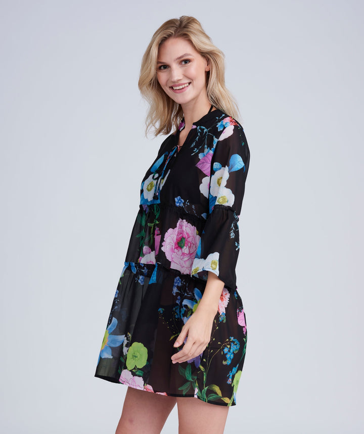 Samba Dress - Black/Pink - jqwholesale.com
