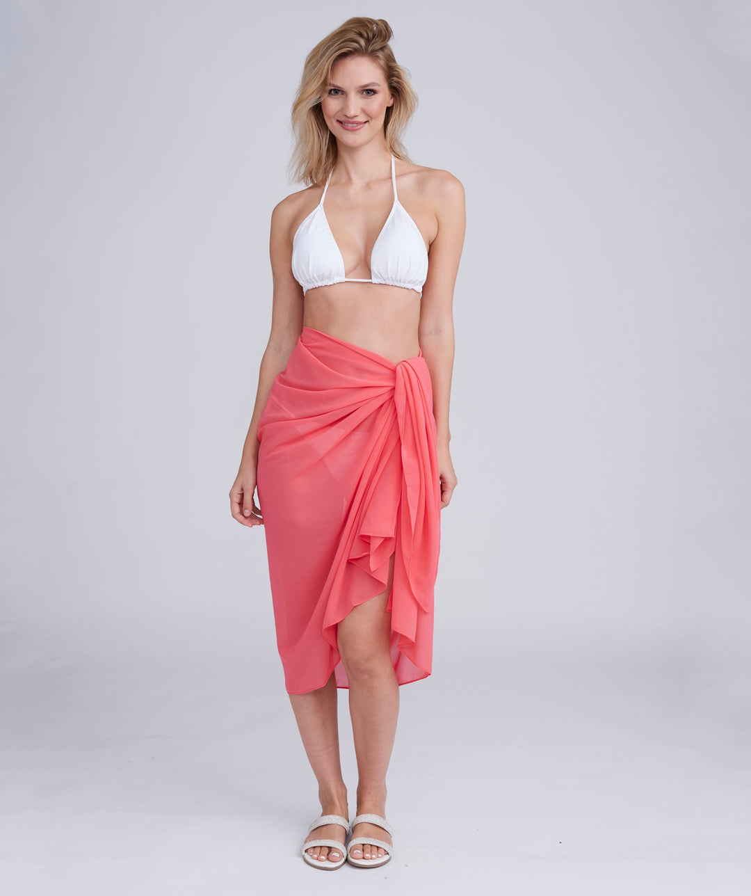 San Remo Sarong - Coral