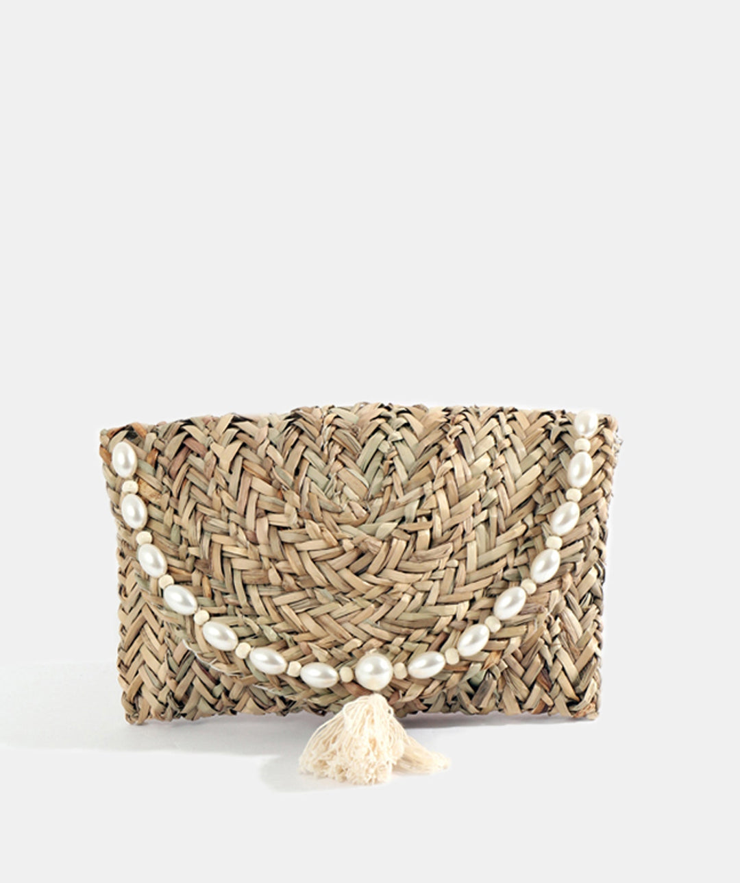 Santander Clutch Bag - Natural - jqwholesale.com