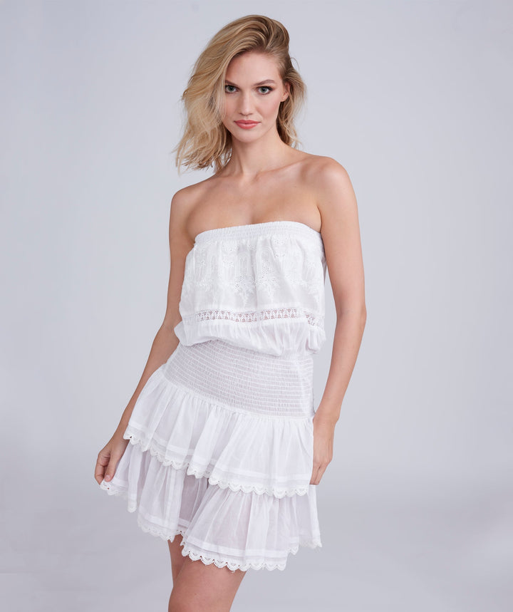 Toledo Dress - White - jqwholesale.com