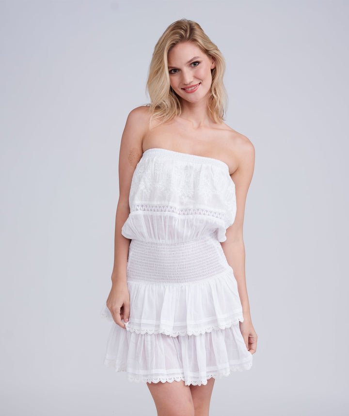 Toledo Dress - White - jqwholesale.com