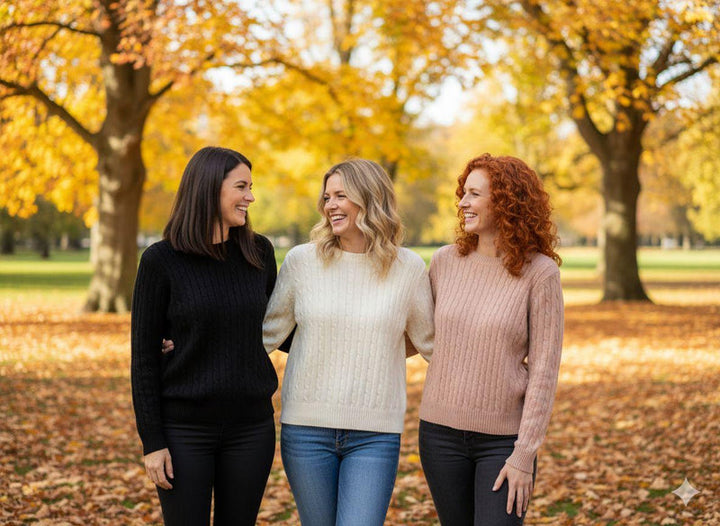 Cable Long Sleeve Knit Jumper (2p.pack)