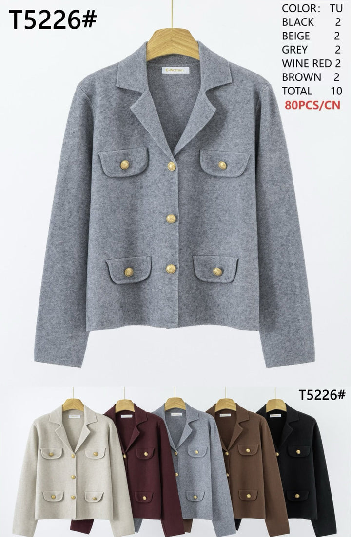 Gold Button inspired Cardigan