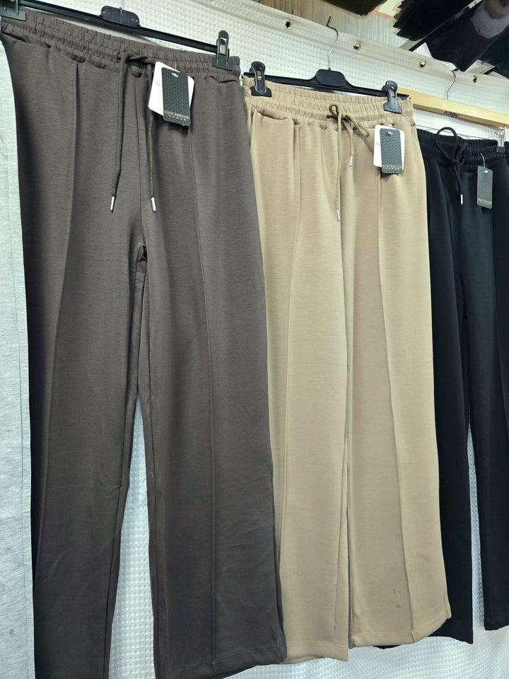 Wide Leg Front Seam Joggers (15P.PACK)