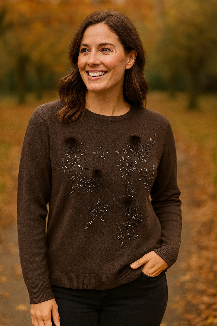 Pom Crystal Burst Knit Jumper (2p.pack)