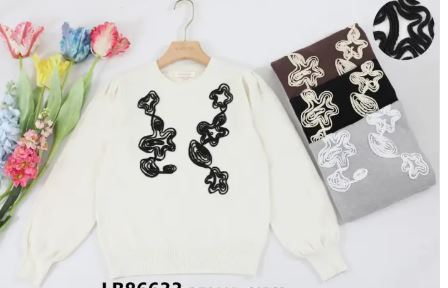 Cornelli Crew Neck Knit Jumper (2p.pack)