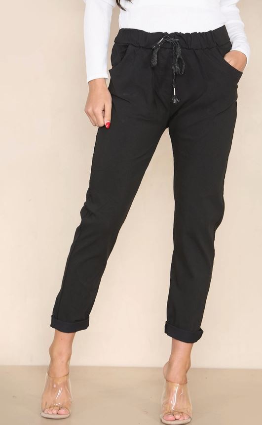 Plain Bi-Stretch Magic Trousers