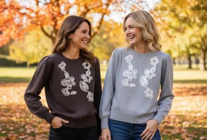 Cornelli Crew Neck Knit Jumper (2p.pack)