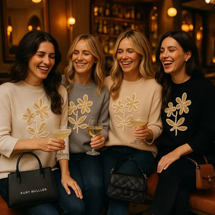 Bronze Leaf Funnel Neck Knit (2p.pack)