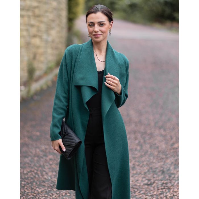 (2P. PACK) Classic Plain Waterfall Soft Knit Coatigan