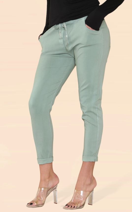 Plain Bi-Stretch Magic Trousers