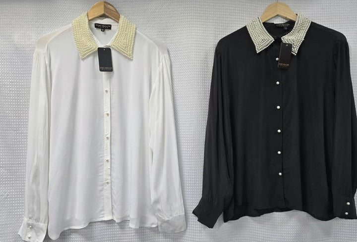 Pearl Collar Lux Button Shirt (3P.PACK)