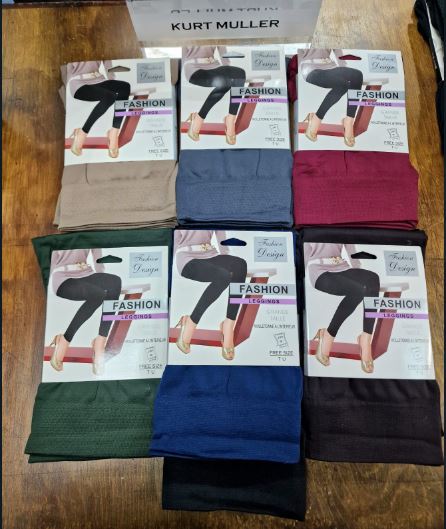 (6.PACK) Regular Sized Fleece Lined Leggings - jqwholesale.com