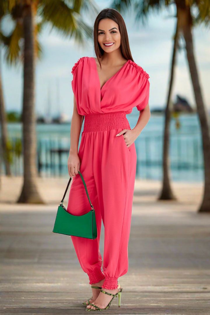 Lila Jumpsuit in Pink - jqwholesale.com