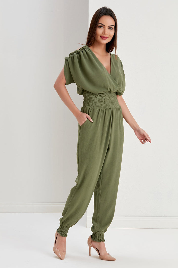 Lila Jumpsuit in Khaki - jqwholesale.com