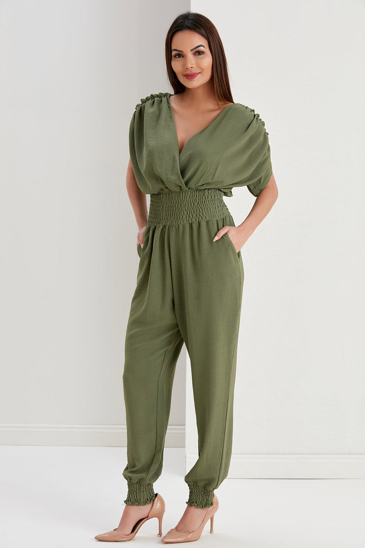 Lila Jumpsuit in Khaki - jqwholesale.com