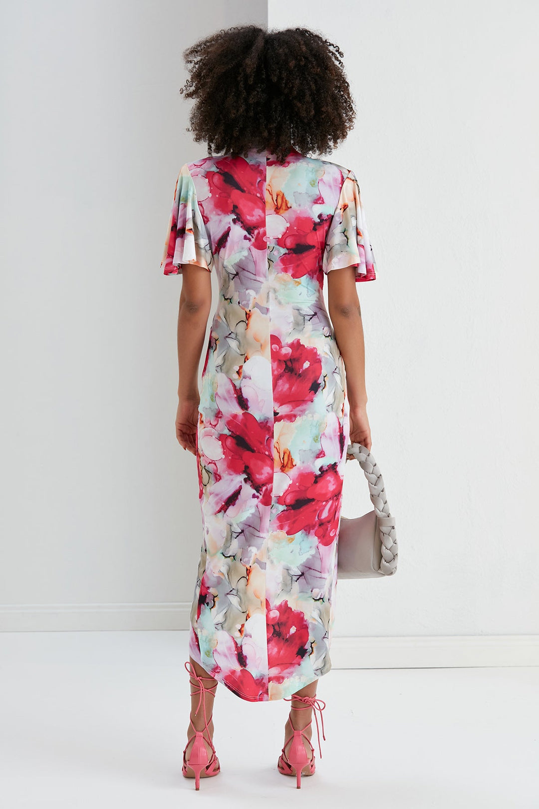 Forever Angel Sleeve Dress - jqwholesale.com