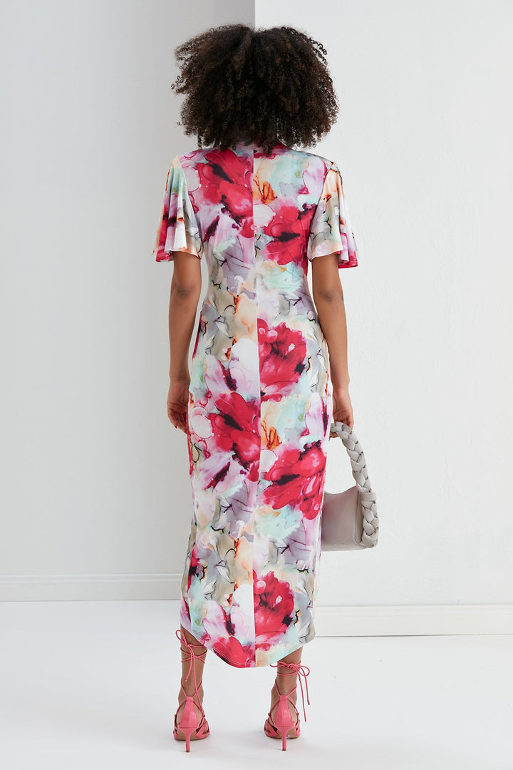 Forever Angel Sleeve Dress - jqwholesale.com
