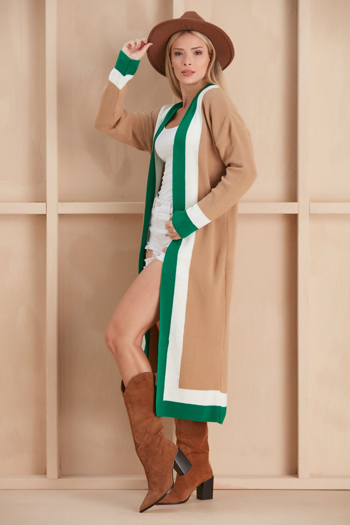 Longline ColourBlock Cardigan - jqwholesale.com