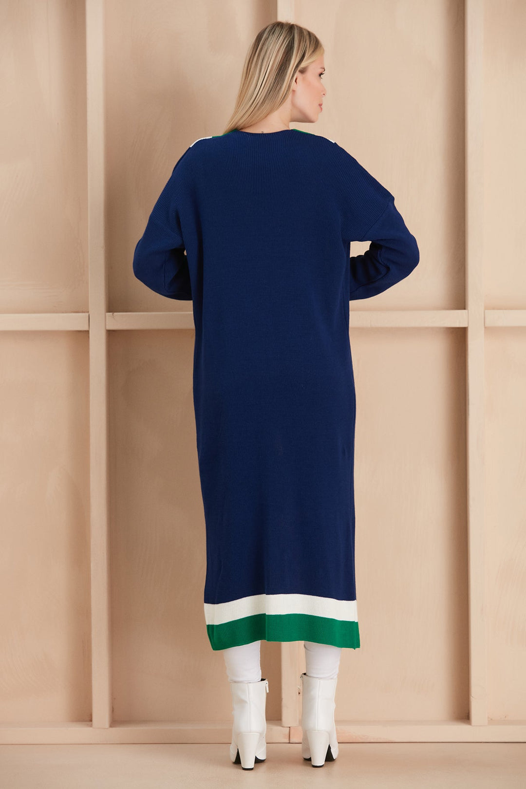 Longline ColourBlock Cardigan - jqwholesale.com